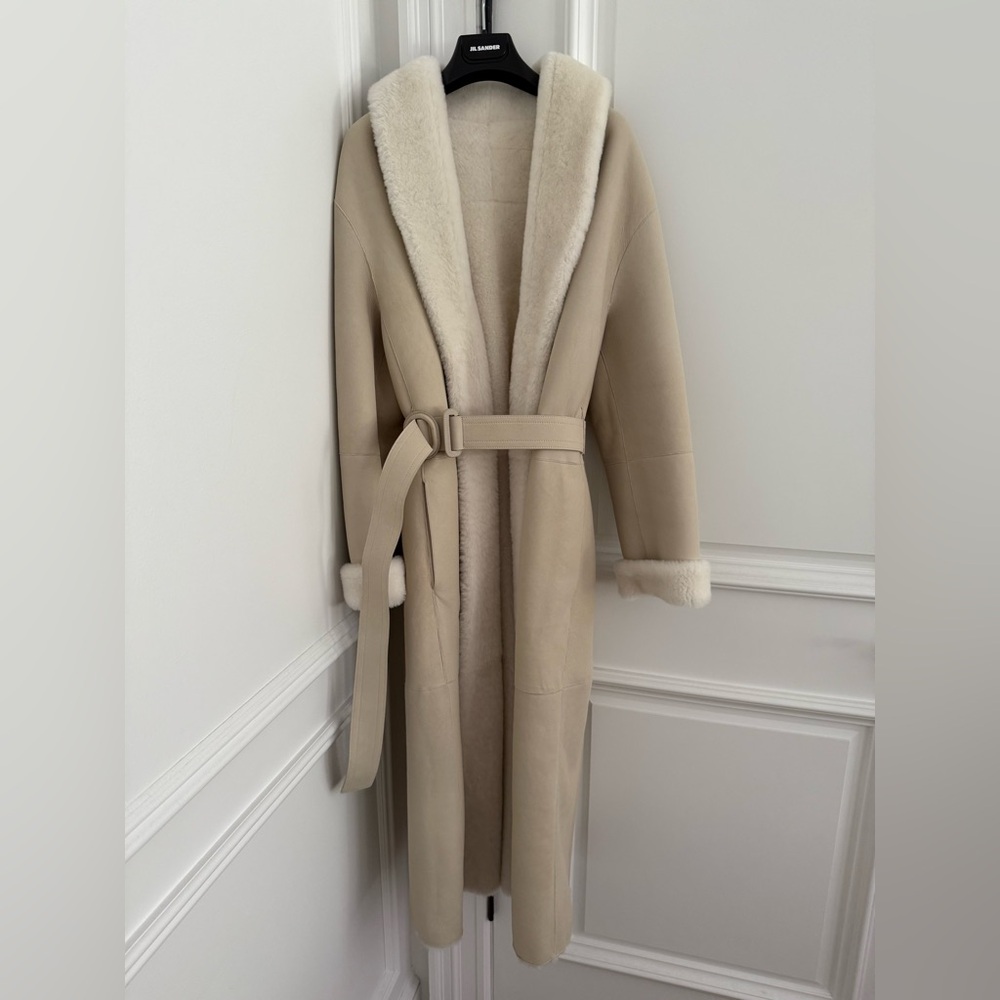 Shearling Leather Reversible Jil Sander Coat - image 6